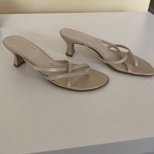 Cream color strappy sandal